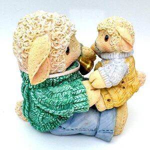 You Bring Me Shear Delight 1995 Enesco Lamb Dad With Child Figurine By Mary Rhyn